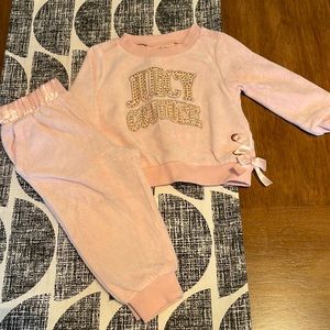 Juice Couture sweatsuit Outfit size 6-9 months
